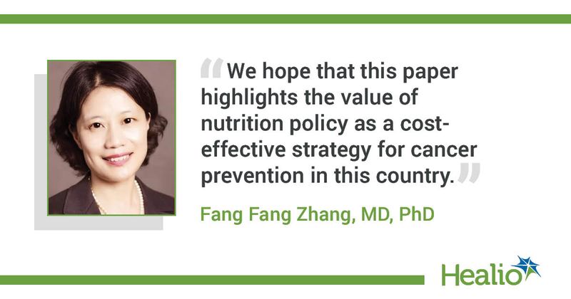 Quote from Fang Fang Zhang, MD, PhD 