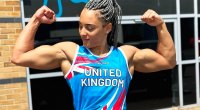 Mila Stanzani flexes her biceps